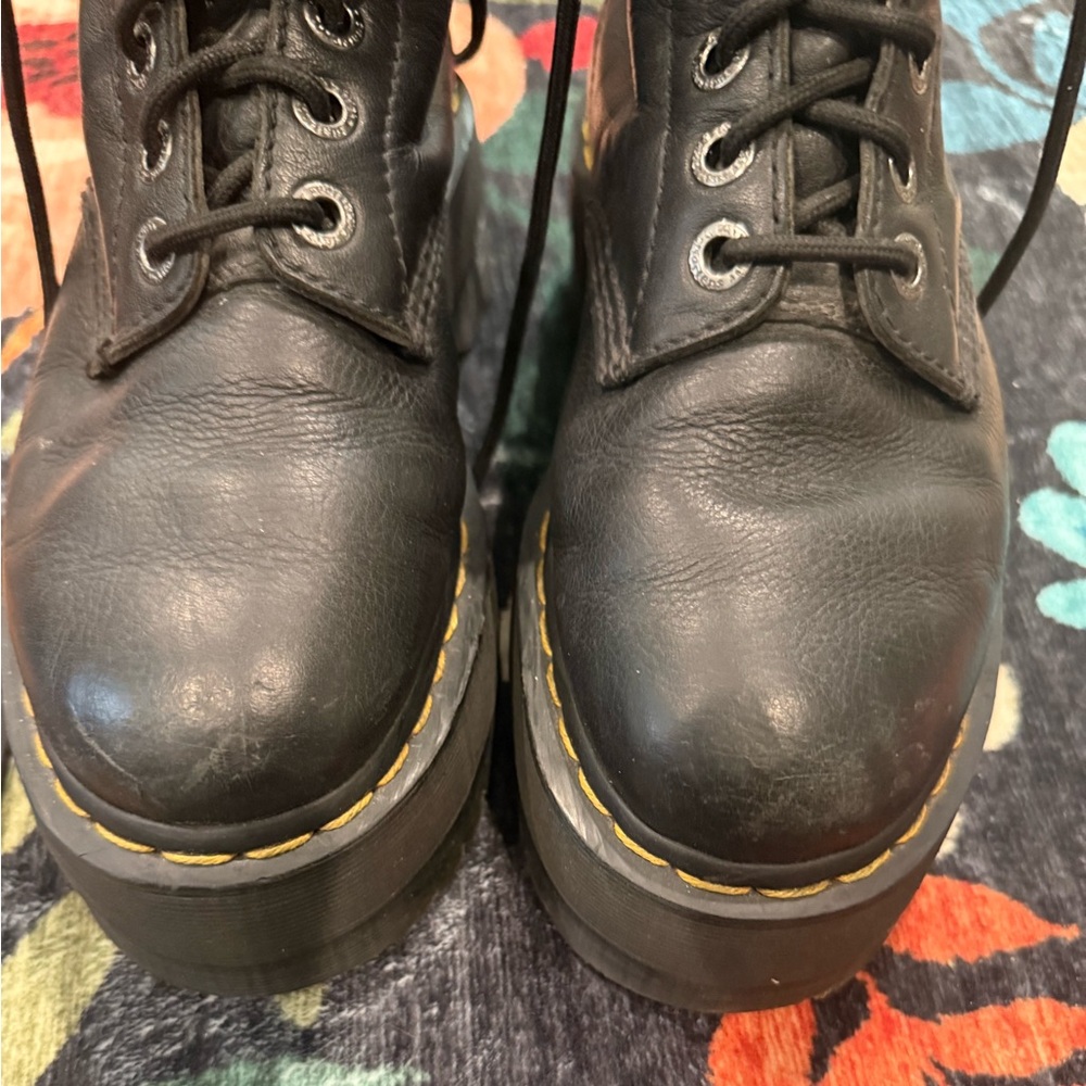 Dr. Martens 1460 Pascal Max Black Lace Up Boots Size 8 - Picture 3 of 7